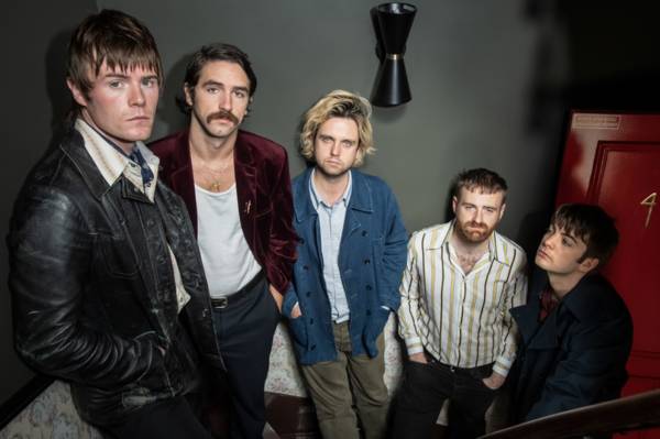 Irish rock band Fontaines DC don the Celtic colours before Barrowlands gig