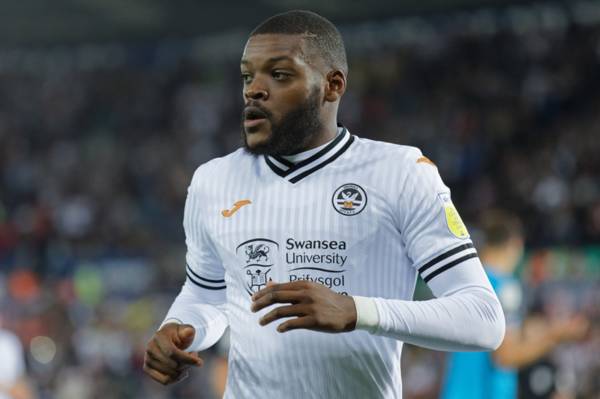 Olivier Ntcham snapped in Celtic gear on Instagram during Swansea gym session