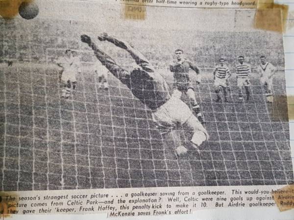 Goals galore for the Bully Wee and the Celts…but not for Frank Haffey