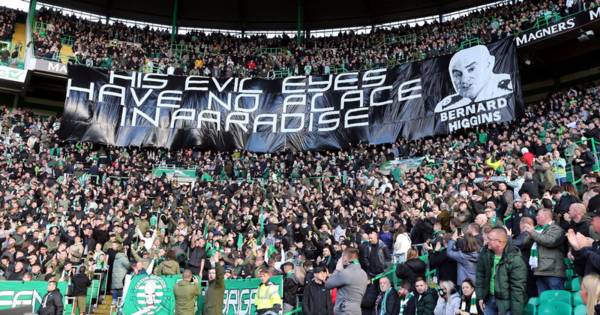 Bernard Higgins branded ‘evil’ in Celtic fan banner as silent protest staged against police chief’s rumoured appointment