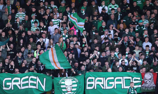 Green Brigade release photos of one-of-a-kind Celtic TIFO v St Johnstone