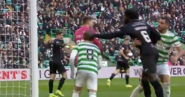 Celtic’s last minute penalty after opponent slaps Kyogo Furuhashi round back of head