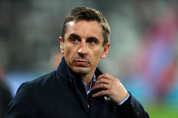 ‘Everyone says that’: Gary Neville reacts to Shearer’s Celtic and Rangers claim