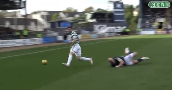 The Anthony Ralston moment Celtic fans are loving as Charlie Adam sent tumbling