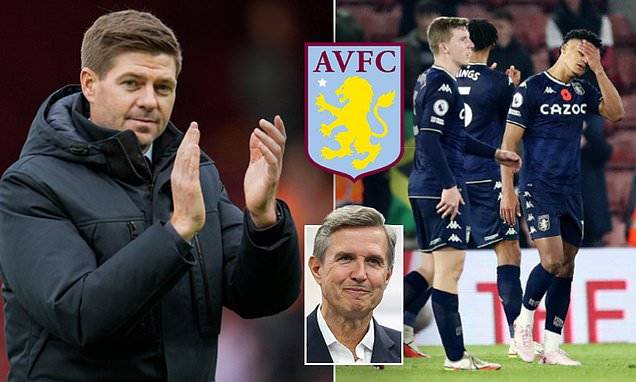 Aston Villa will make approach to Rangers for Steven Gerrard talks over manager vacancy this week