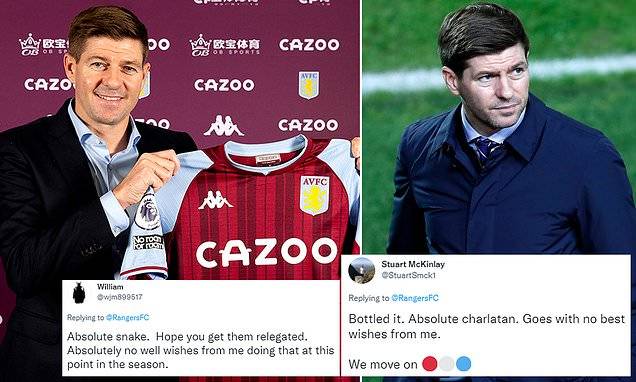 Rangers fan fume after Steven Gerrard leaves for Aston Villa: ‘Absolute snake!’