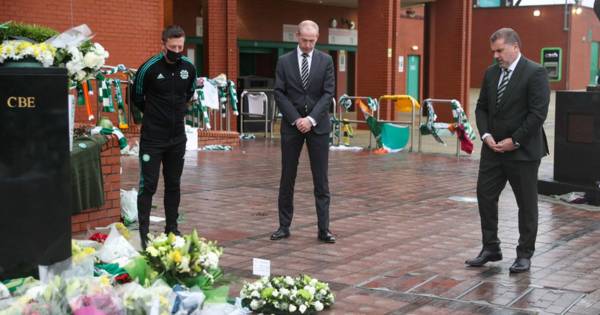 Bertie Auld remembered at Celtic Park as Ange Postecoglou joins touching memorial for Lisbon Lion