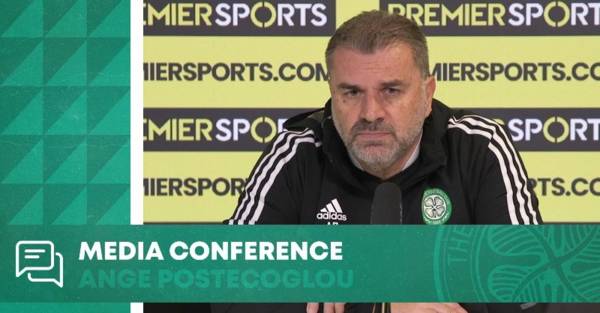 Video – Ange Postecoglou’s Media Conference now with fan media included