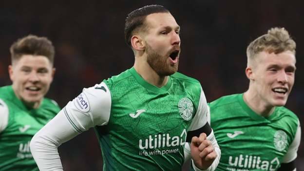 Rangers 1-3 Hibernian: Martin Boyle hat-trick earns League Cup final against Celtic