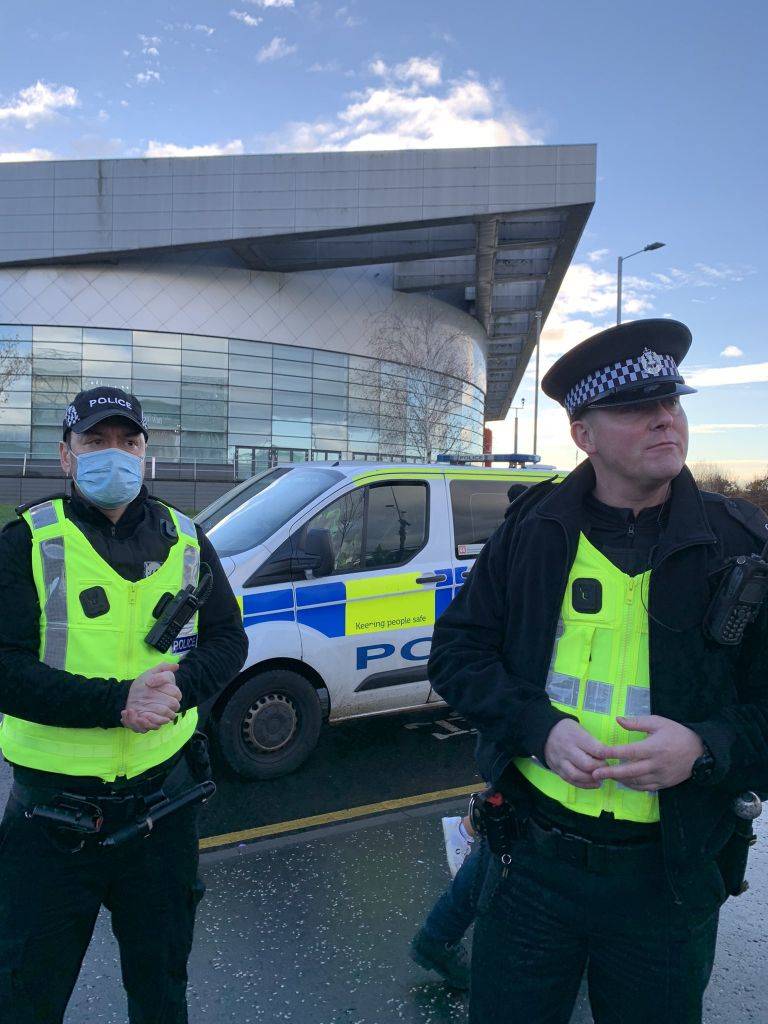 Despicable Developments Outside Celtic Park As Police Issue Parking Fines To Vans Transporting Items From Foodbank Collection