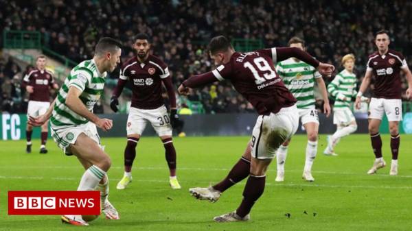 Man arrested after Hearts player hit by object during Celtic match