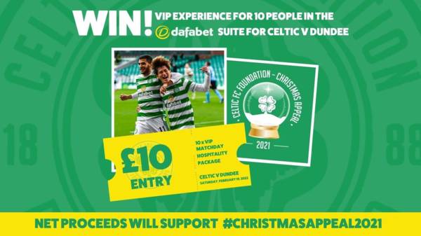 Win a VIP Experience for 10 people in the Dafabet Suite for Celtic v Dundee