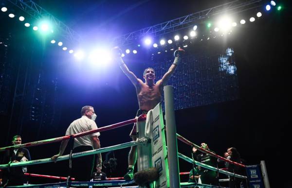 Undefeated pro boxer tells Eddie Hearn to hold exciting world title fight at Celtic Park