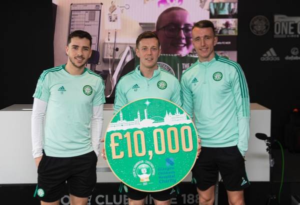 Photos from a Virtual Celtic Visit to kids at Glasgow Children’s Hospital