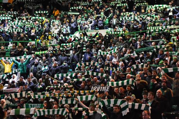 The Celtic support will once again show their unrivalled backing tonight