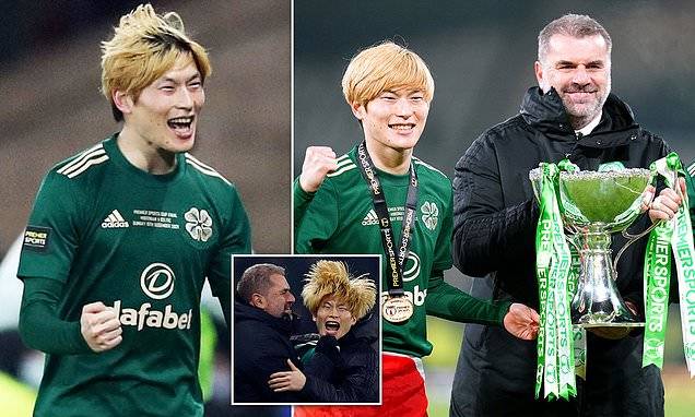 Ange Postecoglou hails striker Kyogo Furuhashi after Celtic win their first trophy of the season