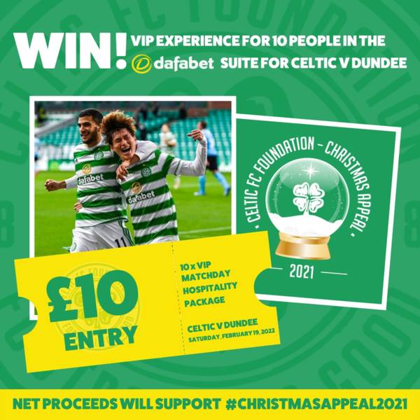 Last chance to win a VIP experience for 10 people in the Dafabet Suite for Celtic v Dundee