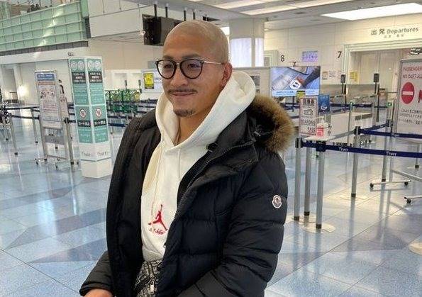 Daizen Maeda is pictured on his way to Paradise