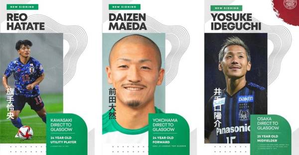 Video: Daizen Maeda, Yosuke Ideguchi, and Reo Hatate Celtic Fan Media Conference