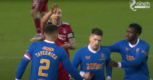 Scott Brown has fans in hysterics with reaction to Rangers’ Ryan Kent being sent off