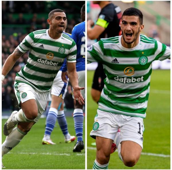 Who will start up front for Celtic in the Glasgow derby?