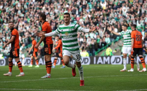 Liel Abada “really enjoyed” playing for Celtic through the middle in December