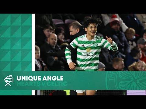 Unique Angle: Hearts 1-2 Celtic – Hatate’s rocket & Giakoumakis’ back-heel finish! 🍀