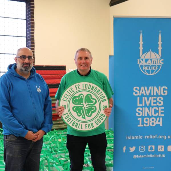 Celtic FC Foundation and Islamic Relief UK team up to support some of the most vulnerable families in Scotland