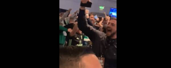 Absolute scenes as Ross County goal sends the Kerrydale wild and stops Celtic singer mid tune!