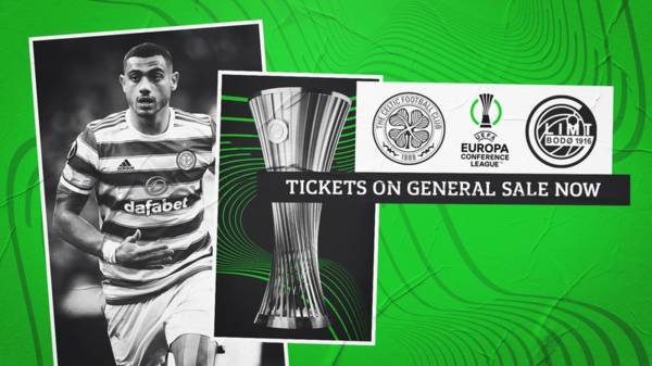 Celtic v Bodø/Glimt: Tickets on general sale