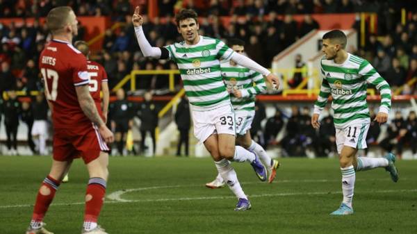 Matt O’Riley delighted to open his scoring account for Celtic