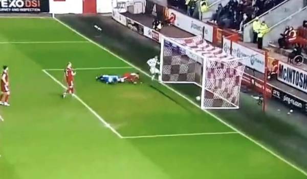 Video: Jota gives Celtic the lead at Pittodrie, 1-0