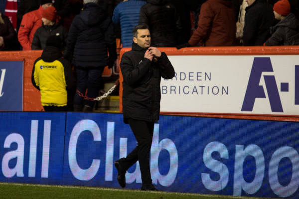 ‘Maybe there’s a reason’ – Aberdeen boss furious over Celtic ref treatment