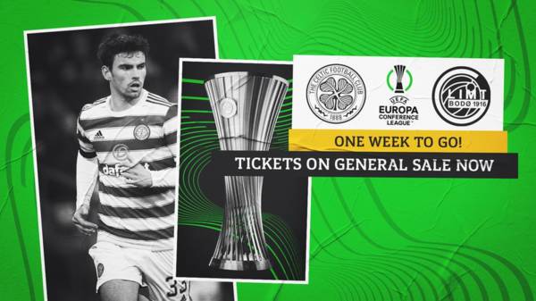 One week until European football returns to Celtic Park: Buy online for Celtic v Bodø/Glimt