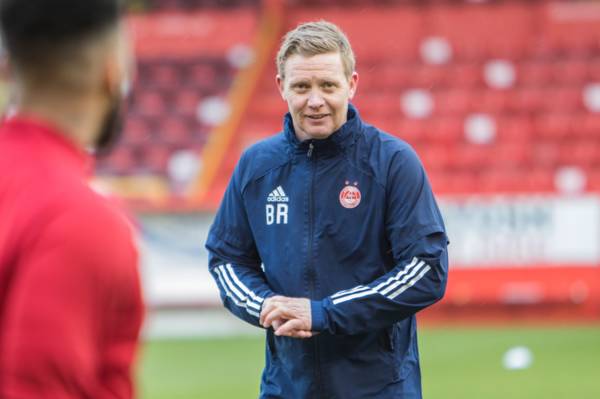 Confirmed: Former Celtic midfielder Barry Robson takes interim charge of Aberdeen; Scott Brown still involved