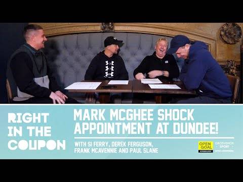 MARK McGHEE SHOCK APPOINTMENT AT DUNDEE & FACES 6 GAME BAN ALREADY! | Right In The Coupon