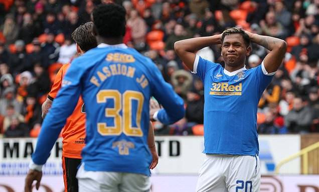 Dundee United 1-1 Rangers: Gers blow chance to go back top of the Scottish Premiership