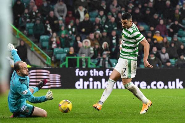 “Marked his arrival big time”; Giorgos Giakoumakis wows Michael Stewart with Celtic heroics