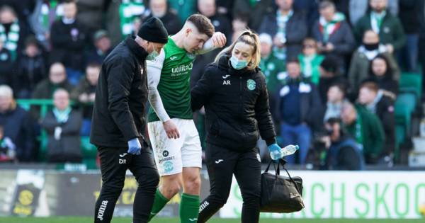 Hibs star’s Celtic clash injury has club fearing his season could be over