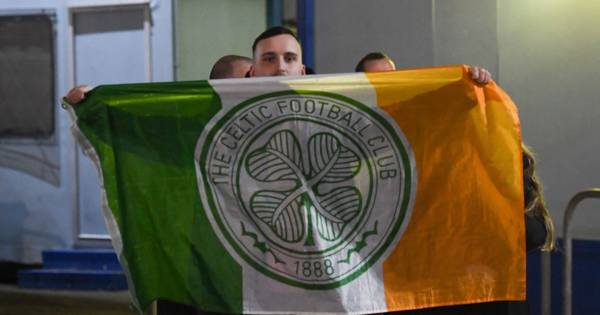 Red Star fan in Rangers wind up as Serbian supporter brings Celtic flag to Europa League clash