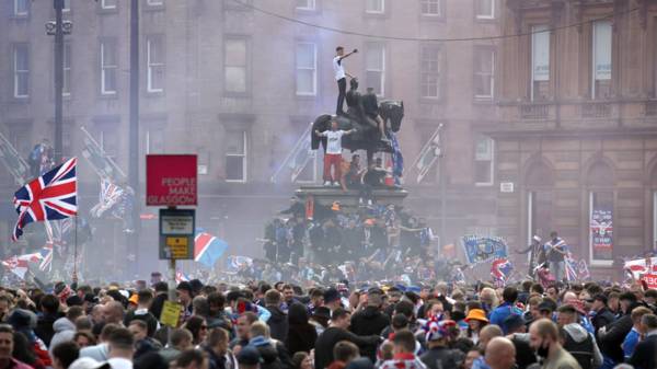 Video: Another George Square, “Disappointing to see the mess that Rangers fans left behind in Belgrade….”