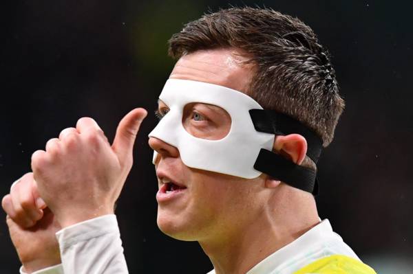 Celtic hero Callum McGregor says facial injury “feels much better” after playing with mask