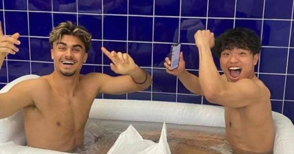 Jota and Hatate soak up Celtic glory over Rangers as team-mate provides perfect caption