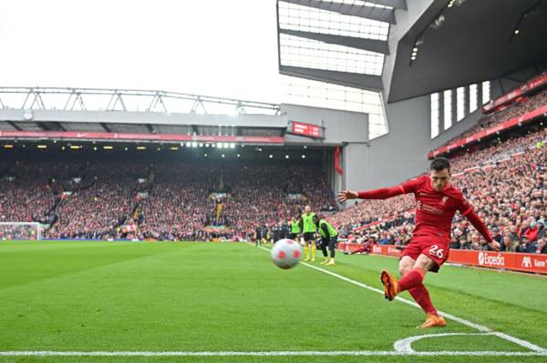 Photo: Liverpool star once again shows his Celtic allegiance after Rogic’s Ibrox strike