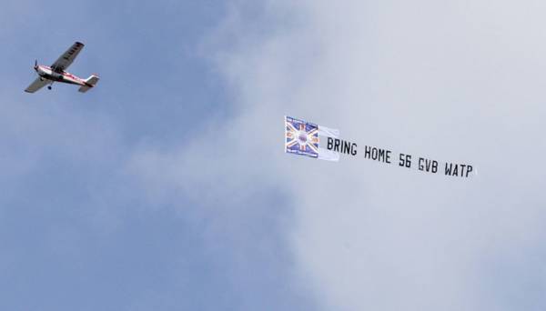 Photo & Video: Hilarious Ibrox fly-over, Kris Boyd concedes title after Celtic win