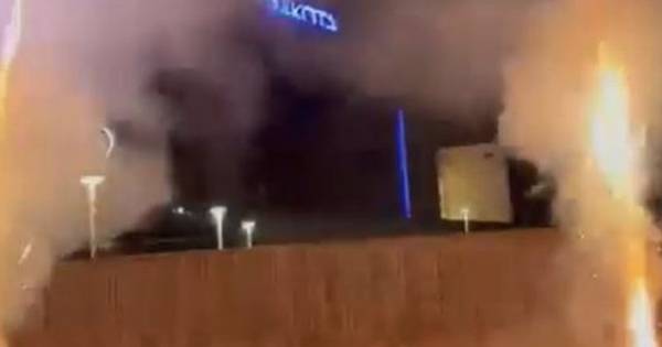 Rangers fans let off fireworks outside Celtic hotel in bid to leave league leaders reeling