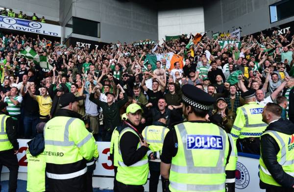 Video: Celtic players and staff dodge FT thrown objects amidst class celebration scenes