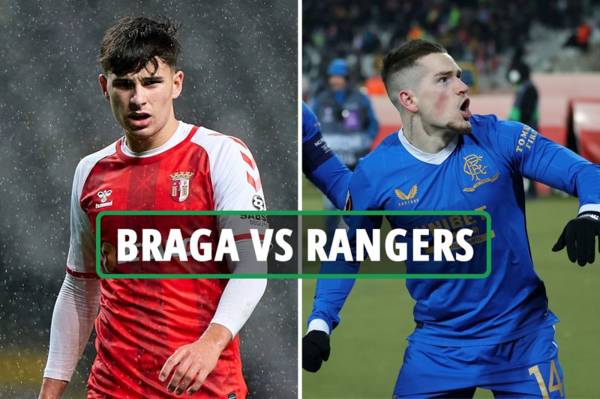 Braga vs Rangers: TV channel, live stream, kick-off time and team news for Europa League quarter-final