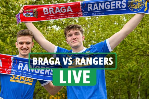 Braga vs Rangers: TV channel, live stream, kick-off time, team news for TONIGHT’S Europa League quarter-final