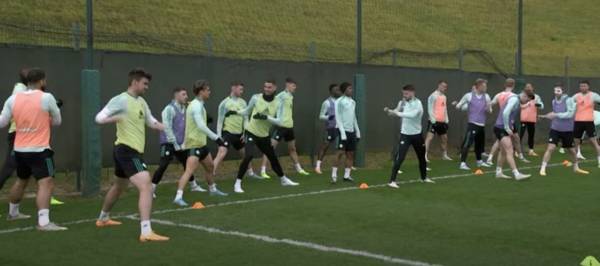 Video: Training at Lennoxtown ahead of Scottish Cup Semi Final